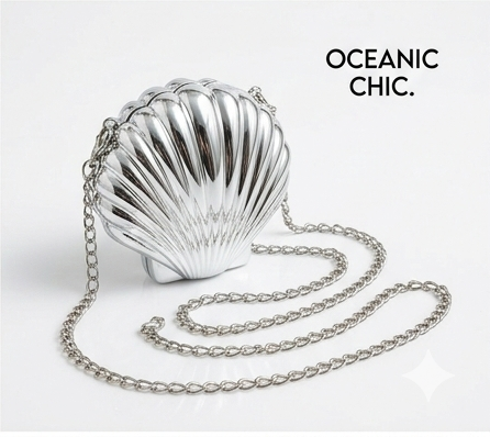 shell shape mini clutch